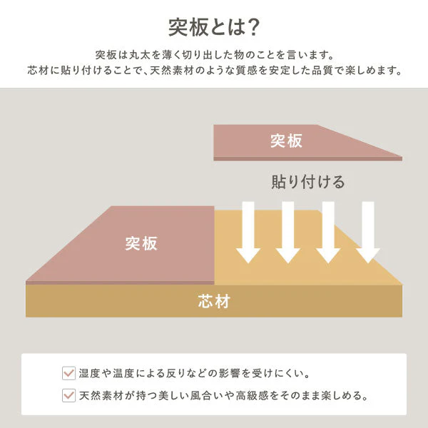 高さが選べる 天然木 エクステンションテーブル 『Spinell スピネル』 高さ72cm オークナチュラル - Image 16
