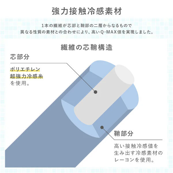 超冷感 Q-MAX0.53 コットンパイルと冷感のリバーシブル敷パッド シャンパンゴールド - Image 5