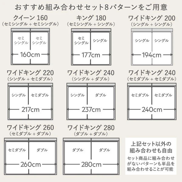 LED照明＆棚付き 連結ローベッド 『Famite ファミーテ』 グレージュ - Image 12
