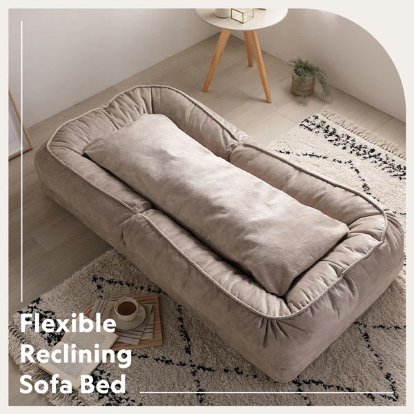 フレキシブルリクライニングソファベッド 3WAY グレー - Image 16