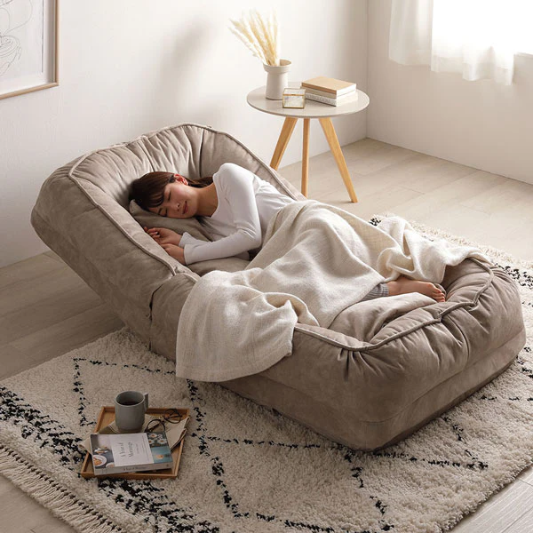 フレキシブルリクライニングソファベッド 3WAY グレー - Image 19