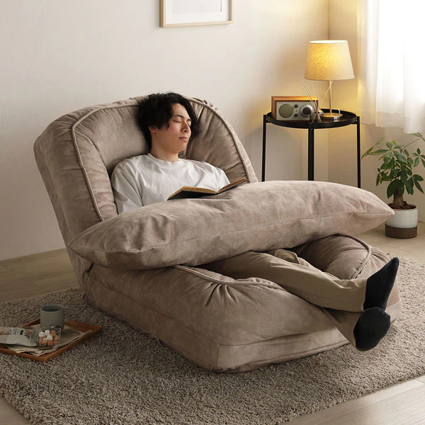 フレキシブルリクライニングソファベッド 3WAY グレー - Image 20