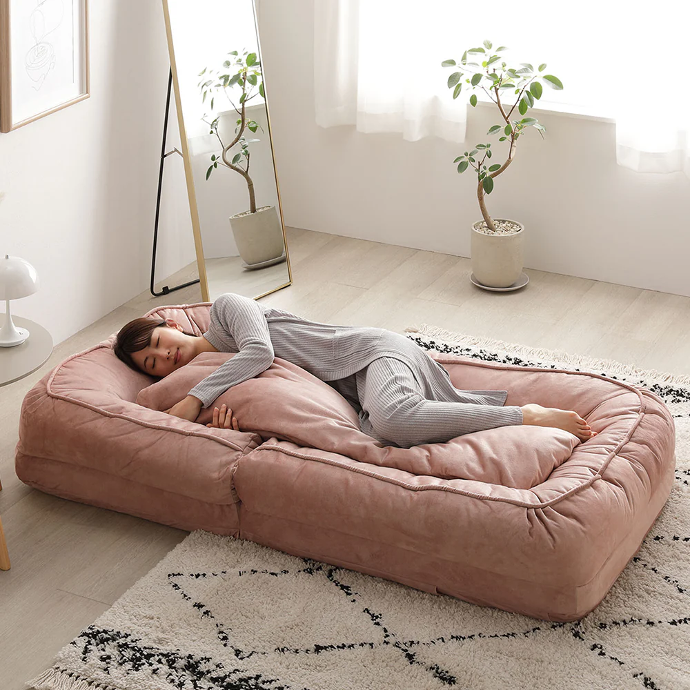 フレキシブルリクライニングソファベッド 3WAY グレー - Image 22
