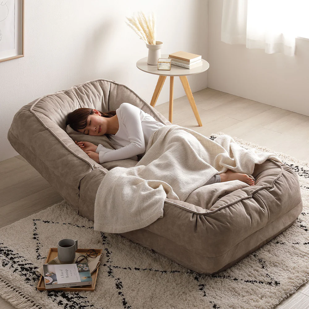 フレキシブルリクライニングソファベッド 3WAY グレー - Image 23