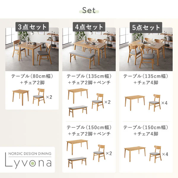 天然木ダイニングチェア 2脚セット 『Lyvona リヴォナ』 ナチュラル - Image 15