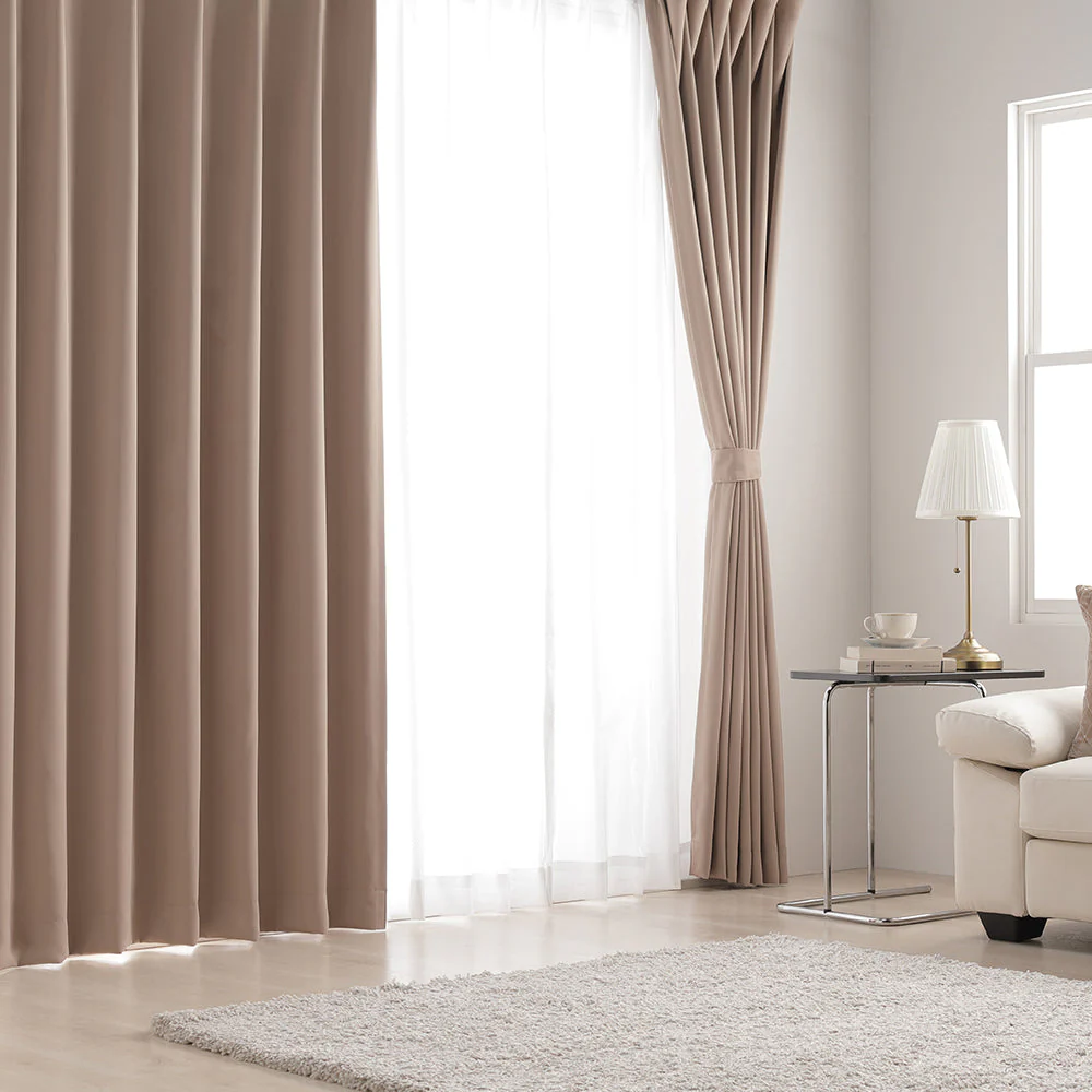 【4枚セット】日本製 20色から選べる1級遮光カーテン ドレープ幅100cm×2枚＋レース幅100cm×2枚 グラス - Image 39