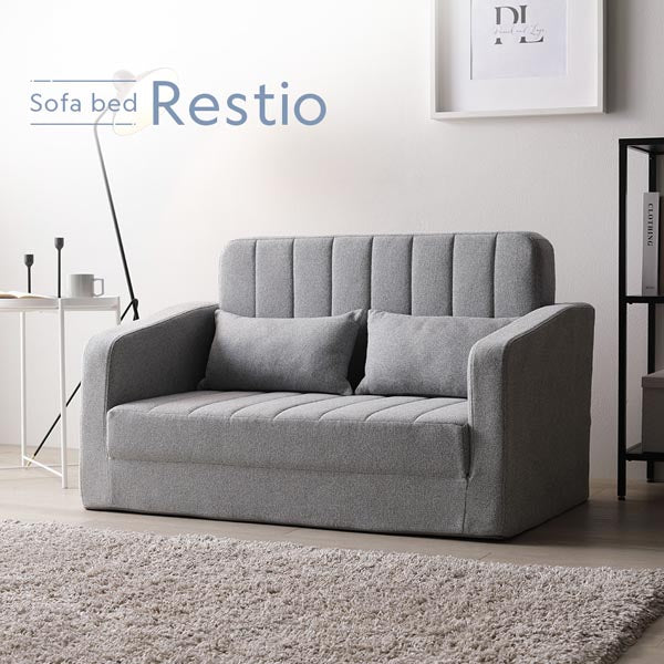 3WAYソファベッド 『Restio レスティオ』 グレー ダイヤモンドキルト - Image 6