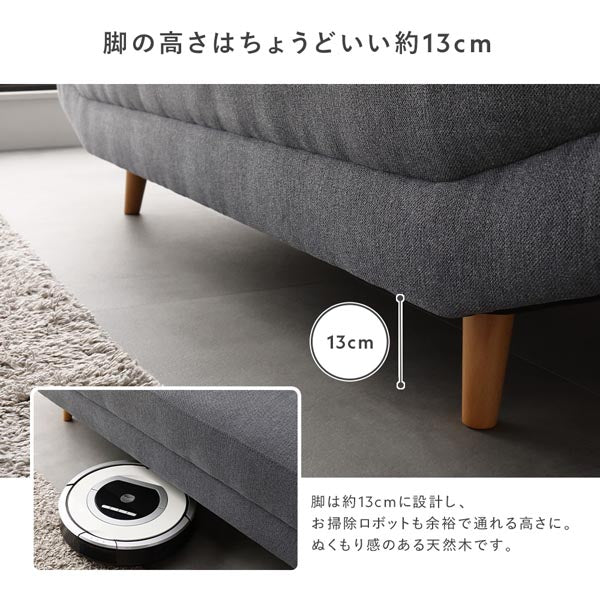 ワイド座面ソファ『Plento プレント』二人掛けソファ単品 イエロー - Image 20
