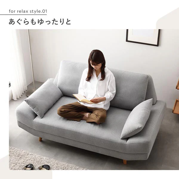 ワイド座面ソファ『Plento プレント』オットマン単品 ダークグレー - Image 9