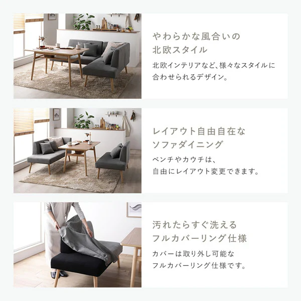 ソファダイニング 専用カバー単品 『Mivo ミヴォ』 イエロー - Image 7