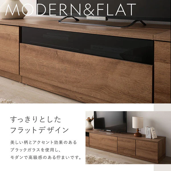 組み替え自在 ワイドテレビボード 『Tivra ティヴラ』 引き出し×扉タイプ 199.5cm幅 ナチュラル - Image 7