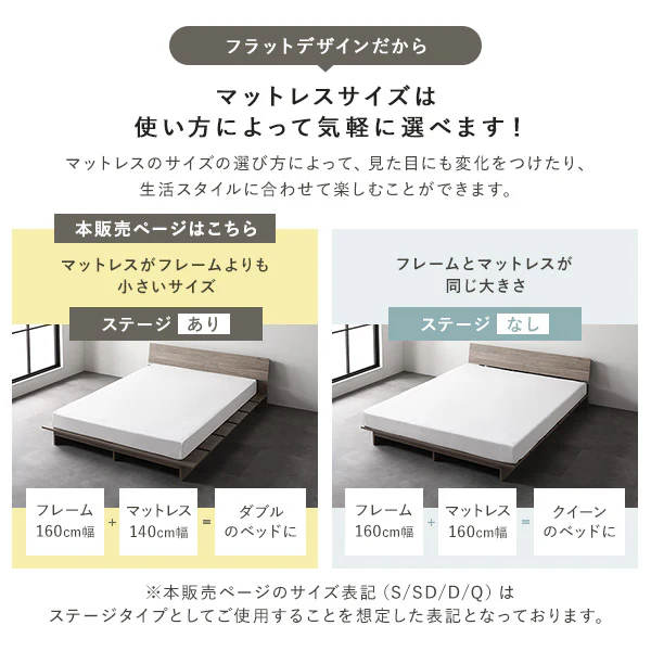 ステージベッド 棚付き コンセント付き 『TUULIE トゥーリエ』 ストーングレー - Image 17