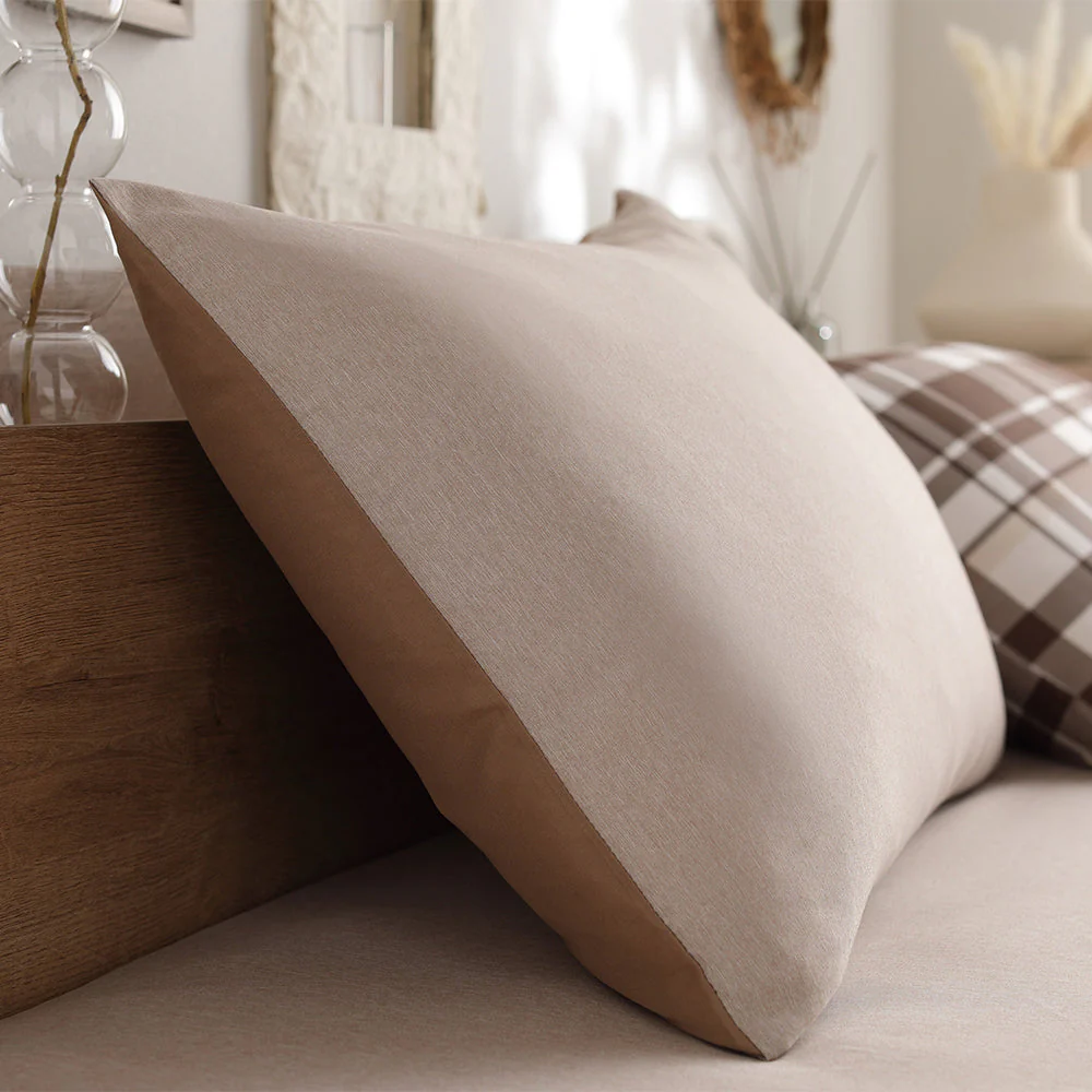 なめらかピーチスキン速乾 枕カバー 単品 モカチェック - Image 21