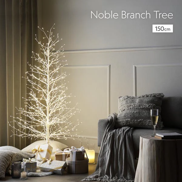 【クリスマス】 ノーブルブランチツリー（フラッシュ仕様 LED ・ 自動タイマー） 高さ約90cm - Image 22