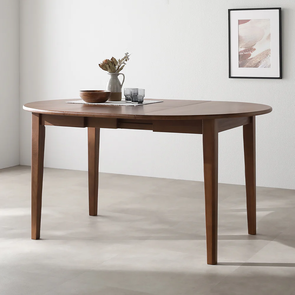 オーバルエクステンションテーブル 『Elden エルデン』 高さ約72cm ナチュラル - Image 22