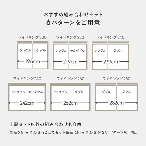 レザー調ローベッド 『OPTIM オプティム』 連結サイズ グレージュ - Image 16