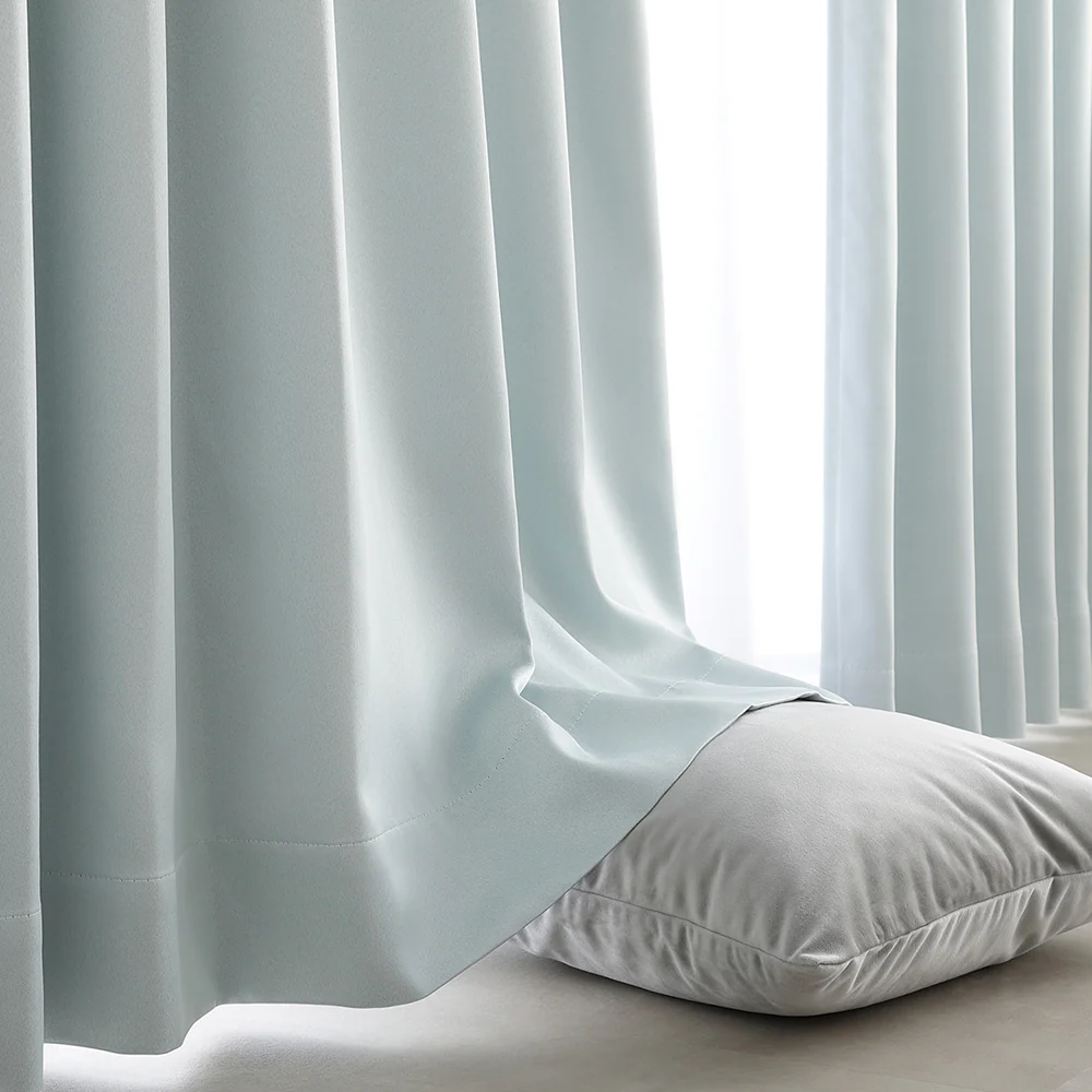 【ドレープ2枚】 日本製 とろみ質感のパール調2級遮光カーテン 幅100cm×2枚 ベージュ - Image 29