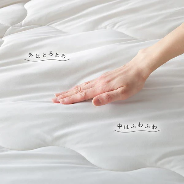 とろとろニット×人工羽毛 枕(枕カバー付き) 『Mermin マーミン』 ライトグレー - Image 5